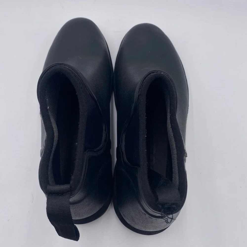 Bogs Carson Waterproof Chelsea Rain Boots Mens 10 Black Rubber 71395-001 Ankle